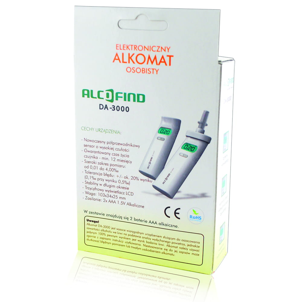 Alkomat AlcoFind DA-3000 z sensorem półprzewodnikowym - obrazek 2