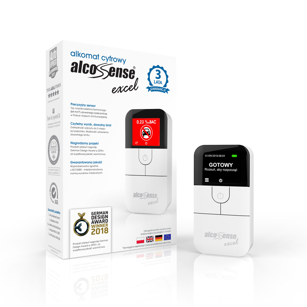 Alkomat elektrochemiczny AlcoSense Excel - obrazek 2