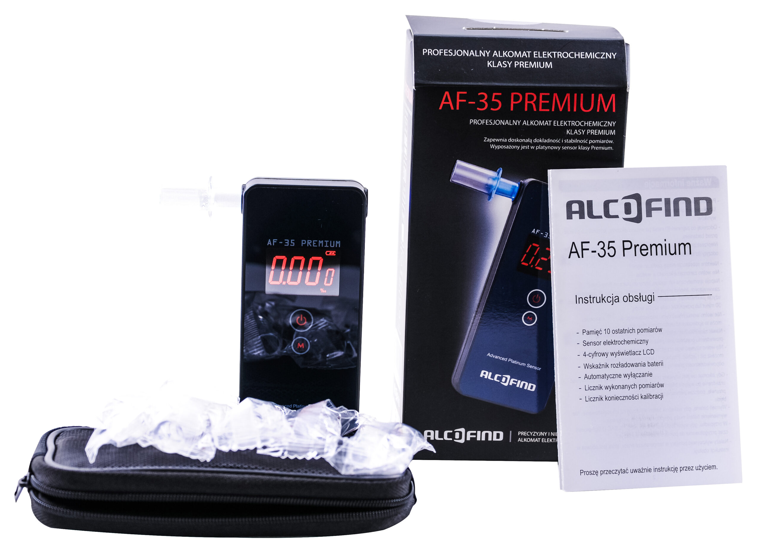 Alkomat marki AlcoFind AF-35 Premium z Dożywotnią Gwarancją oraz adiustacją w pakiecie - obrazek 8