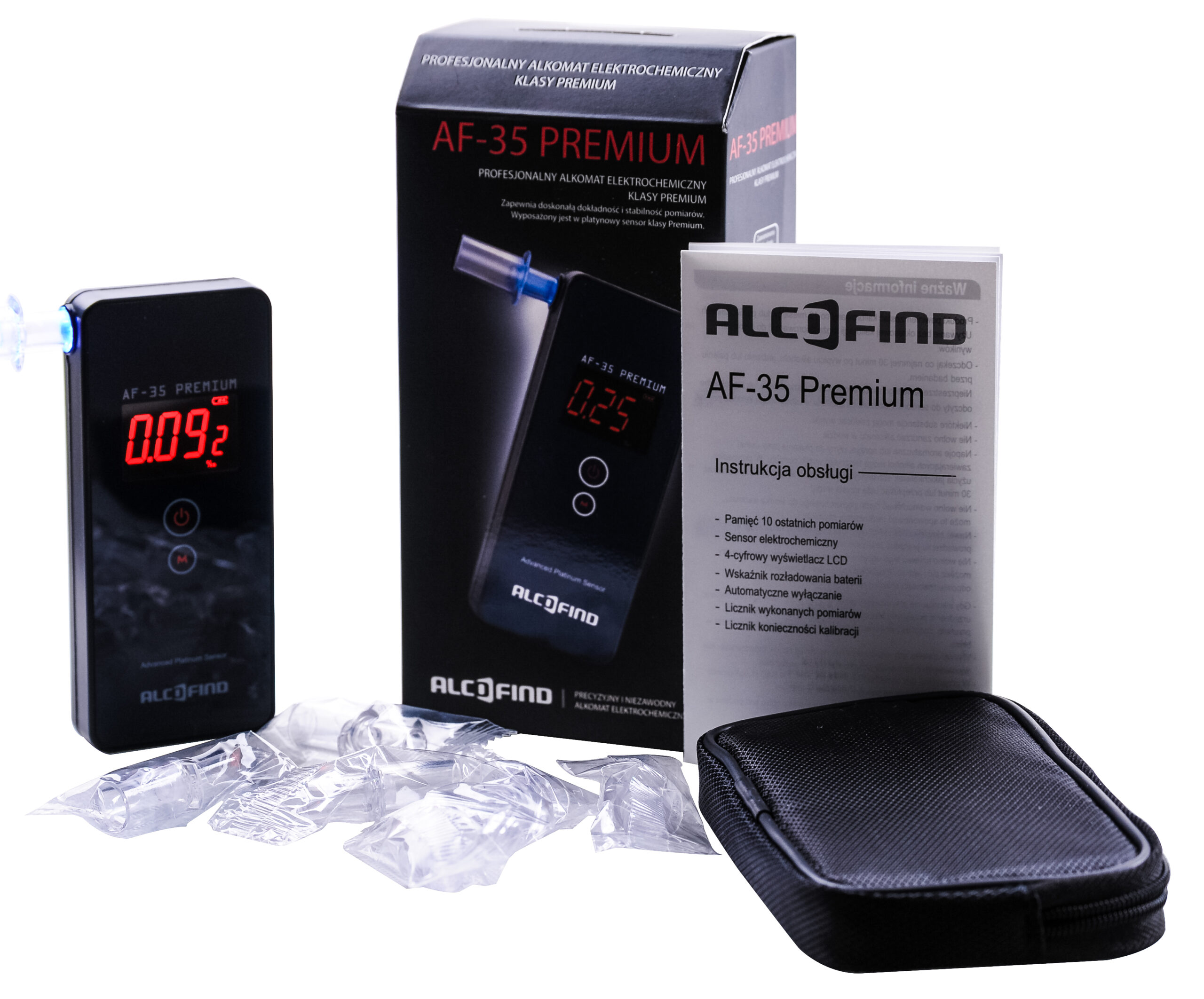 Alkomat marki AlcoFind AF-35 Premium z Dożywotnią Gwarancją oraz adiustacją w pakiecie - obrazek 13