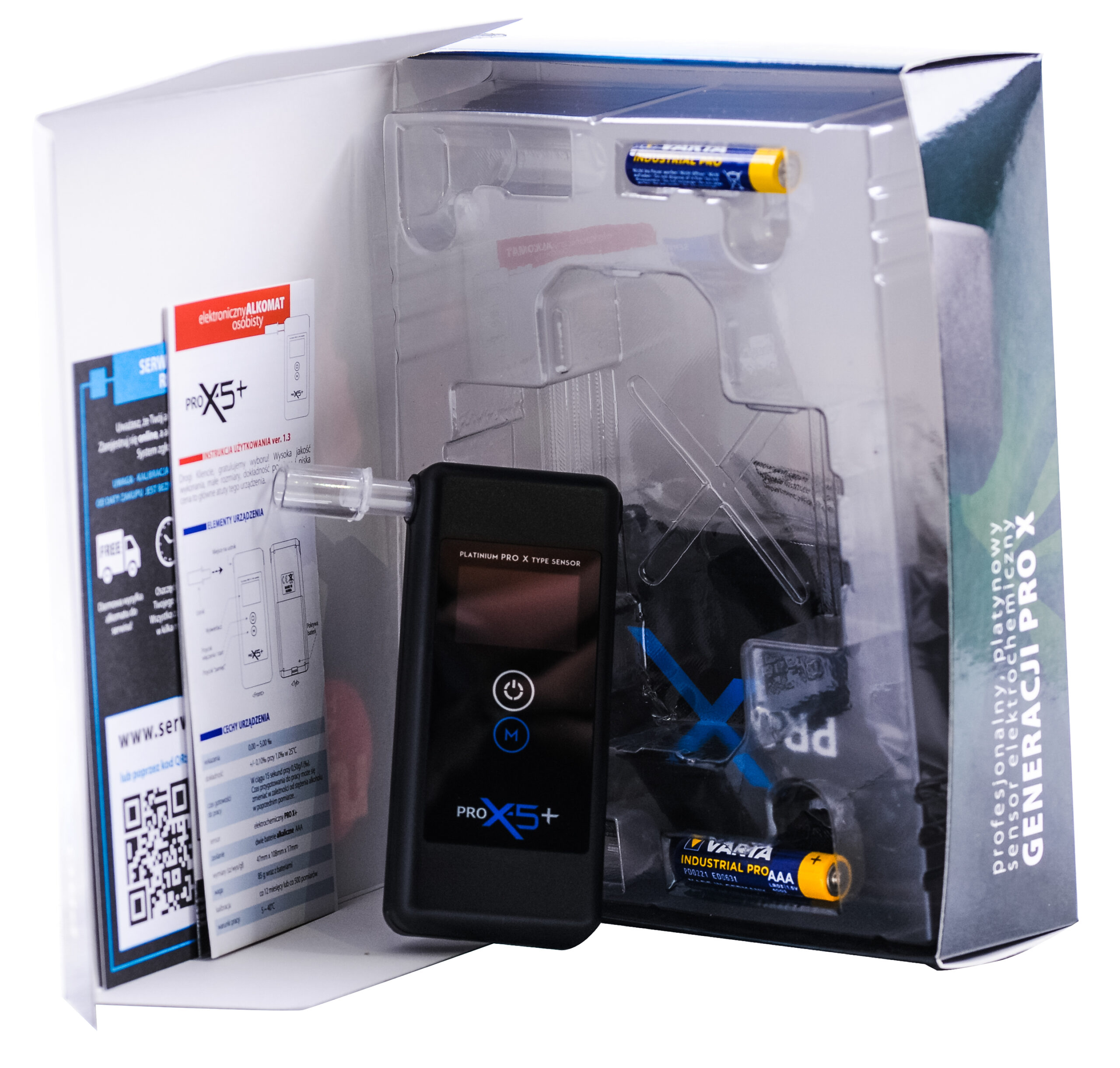 Alkomat PRO x-5 z platynowym sensorem marki AlcoFind + kalibracje - obrazek 8